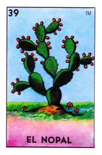 The El Nopal Card From The Loteria Deck Produced By Don Clemente