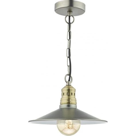 Rustic pendant lighting is a style of hanging light made from simple materials like wood, glass and metal. Fisherman Nautical Style Ceiling Pendant, Two Tone Chrome and Brass