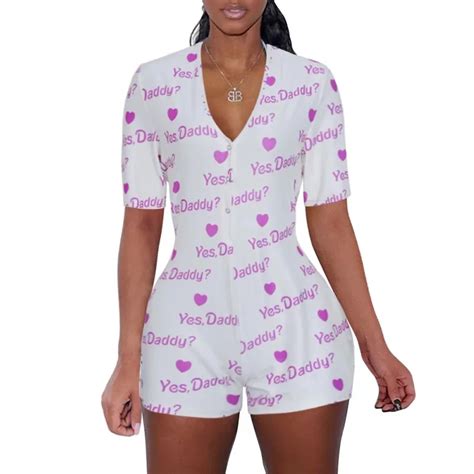 Wish Aliexpress Hot Sale Printed Women Onesie Adult Sexy Sleepwear