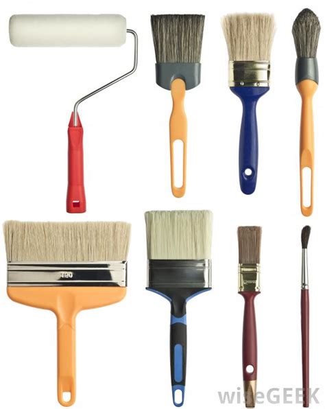 Different Types Of Paint Brushes Coloring Pic