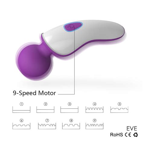 Erocit™ Mini Wand Massager Handheld Cordless With Multi Powerful Speeds 9 Vibration Patterns