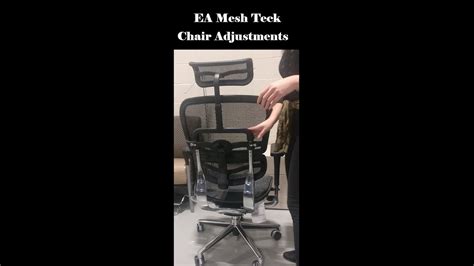 How To Adjust Ergonomic Accessories Mesh Teck Chair Youtube