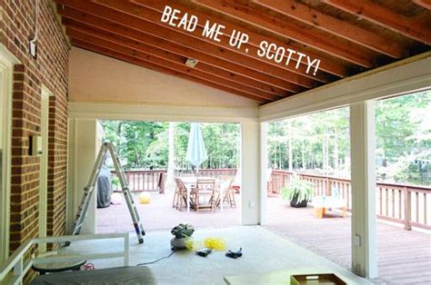 Learn how two homeowners transformed an old drop ceiling into a wood look plank ceiling for their perfect airbnb. How To Install A Wood Plank Ceiling in 2020 | Plank ...