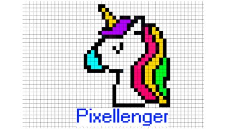 Minecraft pixel art ideas templates creations easy anime pokemon. Pixel Art Licorne Emoji - Dessin Licorne