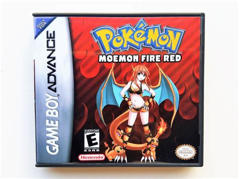 Pokemon Moemon Fire Red Gameboy Advance Gba Custom Fan Made Hack