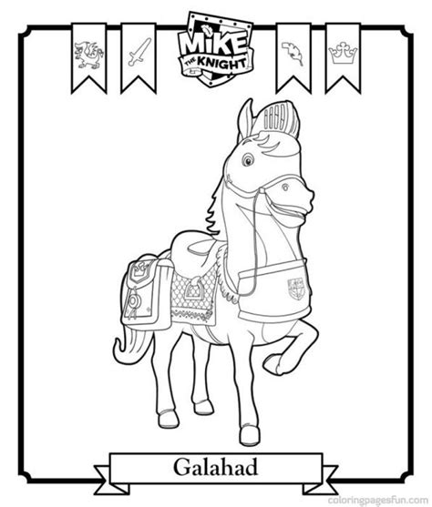Printable simple drawing knight coloring page. Mike the Knight Coloring Pages 2 | Mike the knight ...
