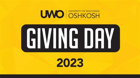 Giving Day 2023 16x9 1 Uw Oshkosh Today University Of Wisconsin Oshkosh
