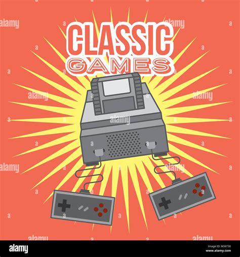 Retro Game Console And Cassette Video Stock Vector Image And Art Alamy