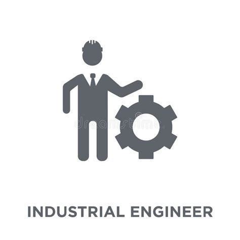 Industrial Engineer Icon From Industry Collection Stock Vector