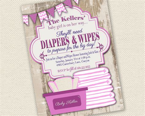 Lift the legs and clean baby's front well with warm water or wipes. Baby Shower Invitation Diaper and Wipes Baby Shower