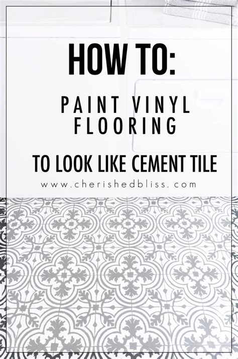 Mine are holding up perfectly even after 4 years of daily use! How to Paint Vinyl Floors | Cement Tile Look - Cherished Bliss
