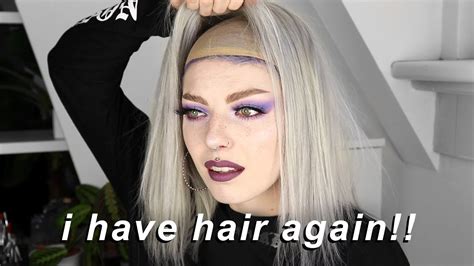 Trying Out A Human Hair Wig For The First Time Youtube