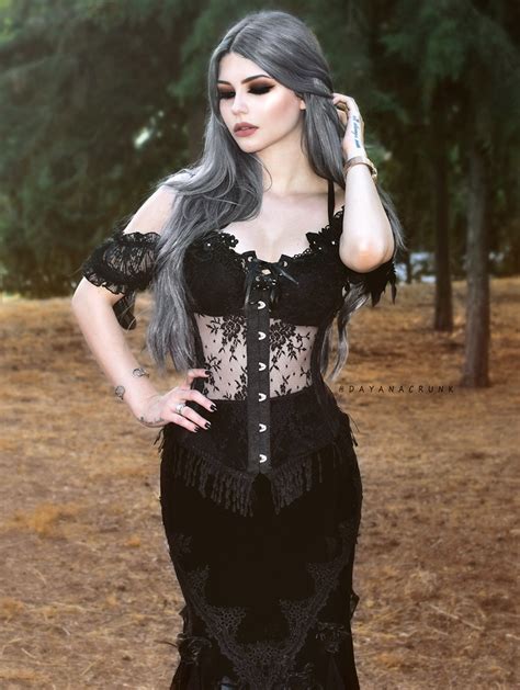 Dayana crunk * pastel goth, pastel hair, goth, goth. Black Sexy Gothic Lace Corset Top - Devilnight.co.uk