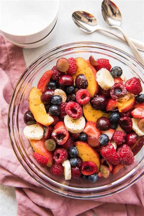 Summer Fruit Salad With Honey Lime Poppy Seed Dressing House Of Nash Eats