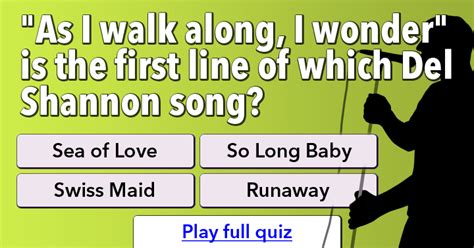 Read on for some hilarious trivia questions that will make your brain and your funny bone work overtime. Quiz : 1960s Song Lyrics