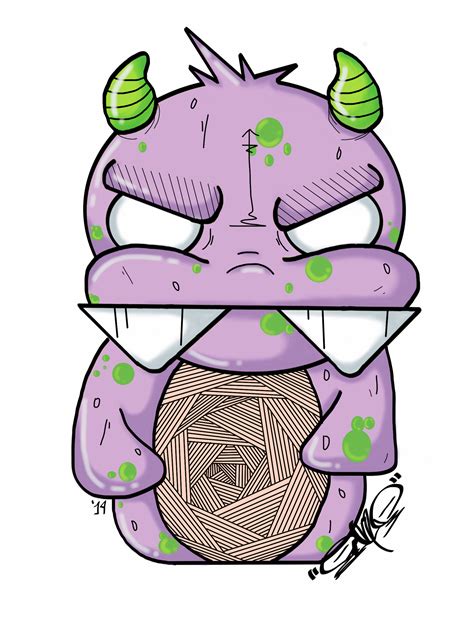 Graffiti Monster Vector Puhlpart By Sixsidedsquare808 On Deviantart