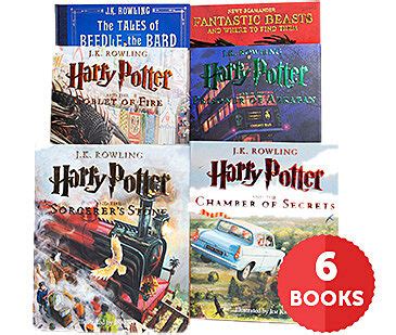 Harry potter illustrated collection book. Harry Potter Illustrated Collection (Pack of 6) by ...