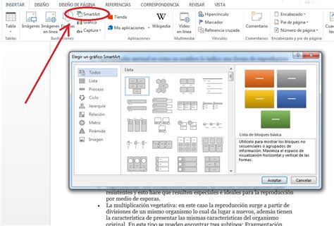 Insertar Gráficos Y Diagramas Con Smartart En Documentos De Ms Word