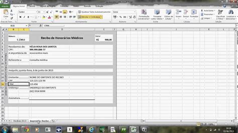 Modelo Recibo Excel
