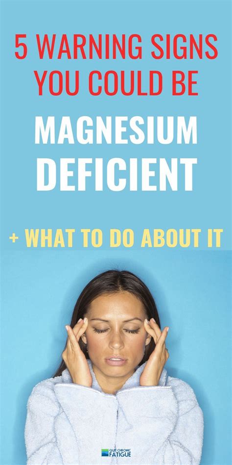 5 Magnesium Deficiency Symptoms Women Should Know How To Fix It In 2020 Chronic Fatigue