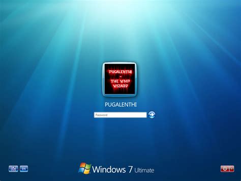 Windows 7 Login Screen By Pugalenthi On Deviantart