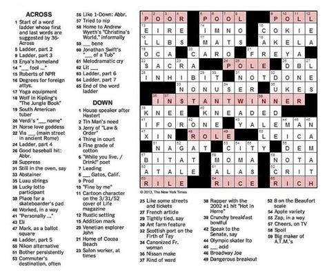 The New York Times Crossword In Gothic 062013 — Winner
