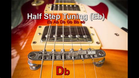 How To Tune Guitar Half Step Down Using Tuner