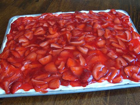 A Bear In The Kitchen Strawberry Cream Cheese Sheet Cake