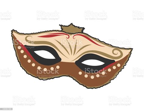 masquerade mask italian carnival face mask stock illustration download image now arts