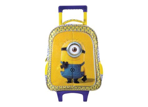 Mochila Com Rodinhas Escolar Xeryus Minions Triple Fun 16 5760 Com O