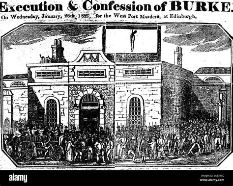 Execution Of William Burke Stock Photo Alamy