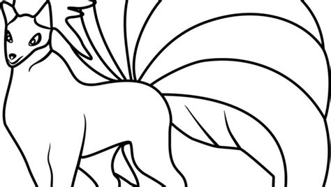 Nine tailed fox coloring pages. Pokemon Alolan Ninetales Coloring Pages - Hd Football