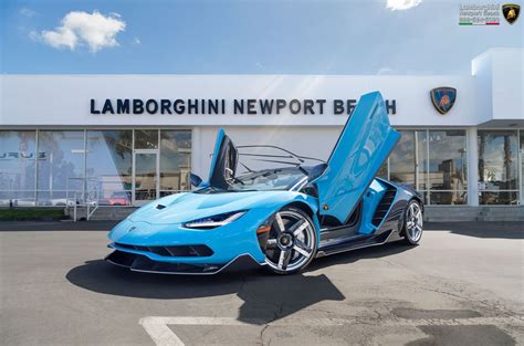 Blu Cepheus Centenario Roadster Arrives At Lamborghini Newport Beach
