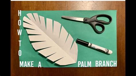 Kids How To Make A Palm Branch Youtube