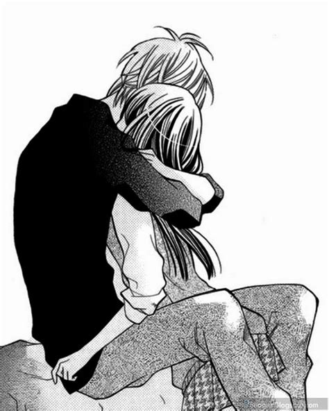 Anime Hug Couple Cute Romantic Feelings Affection Deep