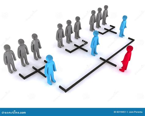 Organizational Structure Table Vector Illustration