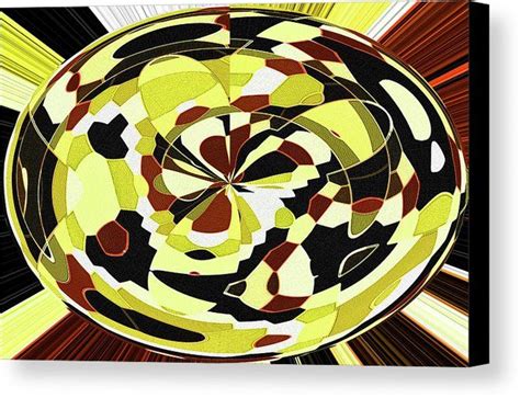 Oval Abstract 6150w1y Canvas Print Canvas Art By Tom Janca Canvas