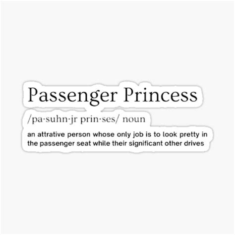 Meme Passenger Princess Light Background Sticker For Sale By