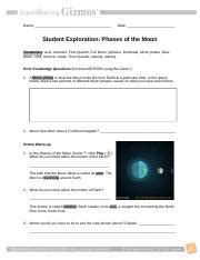 The most important thing to remember is that close contour lines mean steep terrain and open contour lines mean flat terrain. The Real Phases of Moon - Name_Jacoby Hickman Date Student Exploration Phases of the Moon ...