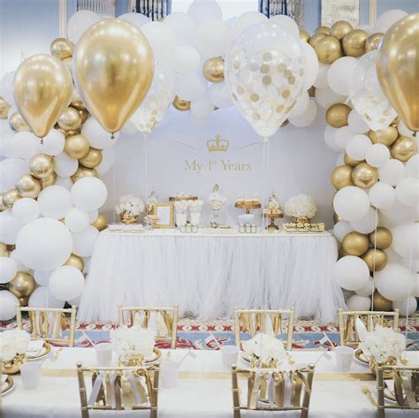 Balloon Arch Gold And White Theme Gold Theme Gold Theme Party Gold Birthday Party Birthday