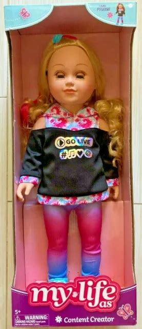 My Life As Poseable Content Creator Vlogger 18” Doll Blonde Hair New