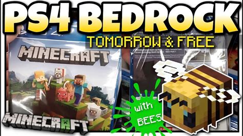 Minecraft Ps4 Bedrock Update Tomorrow And Free W Bees Cross Play