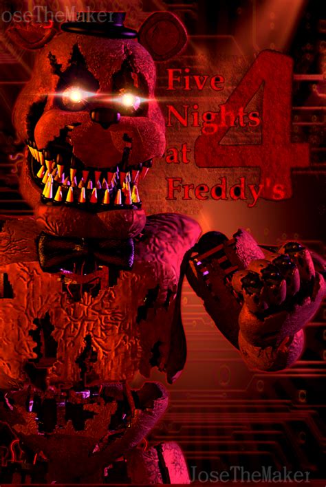 Fnaf 4 Nightmare Freddy Poster By Ea Remake By Josethemaker On Deviantart