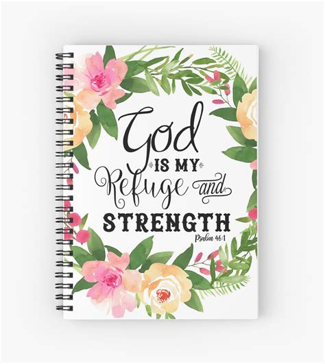 It is the sacred union of two people creating life and raising their children in the way of love, truth, and faith. "Psalm Bible Verse with Flowers" Spiral Notebook by ...