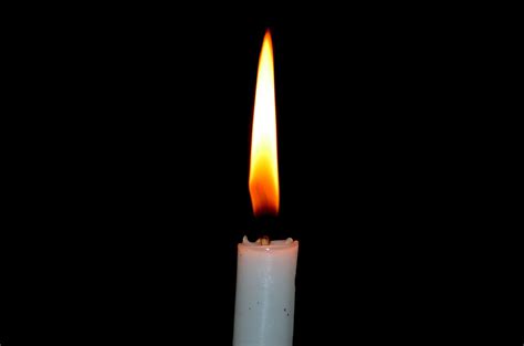 Free Photo Single Candle Burning