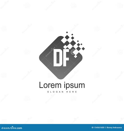 Df Letter Logo Design Creative Modern Df Letters Icon Illustration