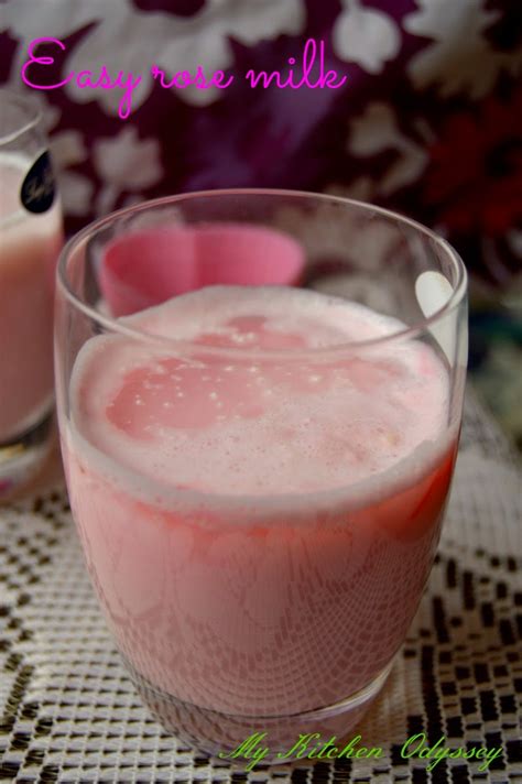 rose milk recipe summer drinks