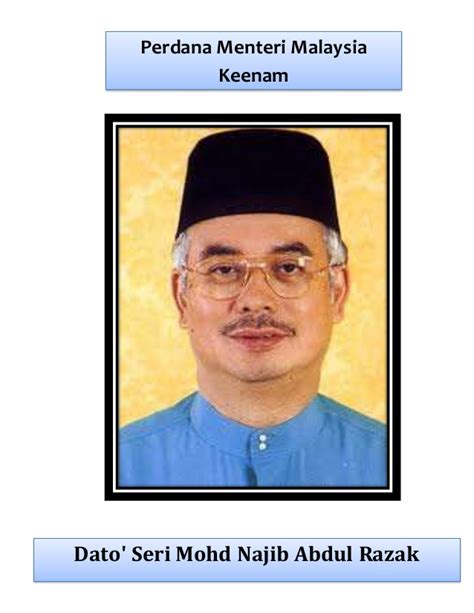 Merujuk kepada jabatan penerangan malaysia dan infografik bernama berikut adalah senarai perdana menteri malaysia dari yang pertama hingga yang kelapan. Perdana menteri malaysia