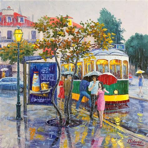 Buy Original Art By Stanislav Sidorov Oil Painting Rainy Day