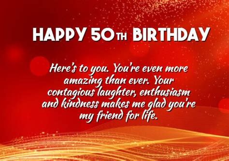 Happy 50th Birthday Wishes Quotes Messages Status And Images The Birthday Wishes 2023